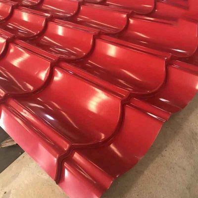 JIS ASTM PPGI Voorgeschilderd metalen dakplaat 24 Gauge 60g GI Zink gecoat
